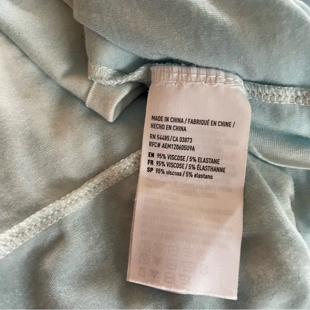 American Eagle Outfitters sky blu & white the dye summer sleeveless Top size S - Picture 7 of 10